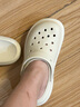 骆驼（CAMEL）洞洞鞋女清爽镂空两穿厚底沙滩凉拖鞋 L25M071024 米白 38  实拍图