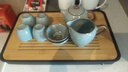汝窑功夫茶具套装高档泡茶天青色茶壶茶杯家用办公室泡茶 9头天青汝窑西施壶+茶盘 实拍图