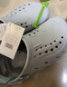 卡骆驰（CROCS）檀健次同款波波洞洞鞋舒适百搭男户外沙滩鞋包头拖鞋女鞋|207937 大气灰-1FT 尺码偏大，选小一码 43 (270mm) 实拍图