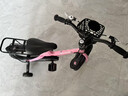 贝琦童儿童自行车男孩2-3-6-7-9岁5中大童小女孩脚踏单车宝宝童车 樱花粉一体轮+双碟刹后座版+京东专供 14寸适合身高(95-105)CM 实拍图