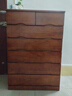 鲁菏鑫森斗柜 实木斗柜现代简约卧室客厅抽屉式收纳柜子储物柜 板栗色高七斗【经典款】 实拍图