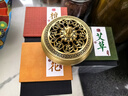 美真香檀香+桂花+艾草盘香家用室内卧室熏香香薰 4小时/48环*3+黄铜香炉 实拍图