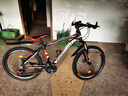 金武端自行车成人山地车公路赛车单车骑行变速超轻越野中学生初中青少年 尊享版-辐条轮-黑红色【铝架】 24寸24速 实拍图