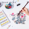 得力（deli）国画颜料24色5ml中国画水墨画山水画文房四宝专业美术绘画彩绘国画套装73865-24儿童节礼物女孩 实拍图