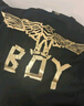 BOY LONDON【范丞丞同款】夏短袖情侣款烫金黑色休闲潮牌T恤N01910 黑色 现货 M 此款偏大，建议拍小一码 实拍图