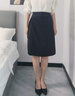 初申半身裙女高腰褶皱设计感开叉气质职业通勤一步裙S136B2751 实拍图