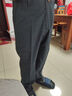 夏季薄款亚麻休闲裤高腰棉麻深裆宽松透气中年商务中老年直筒大码 蓝灰色 34 码=2尺7腰围 实拍图