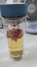 富光 男女士双层玻璃杯 高硼硅泡茶杯 茶水分离水杯带茶隔杯子500ml 实拍图