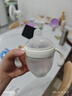 爱咔威（IKV）儿童水杯 硅胶学饮吸管婴幼儿鸭嘴吸嘴杯学饮两用 鸭嘴款-小白瓶 160ml 实拍图