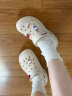 卡骆驰crocs洞洞鞋贝雅男鞋女鞋轻便耐磨一脚蹬拖鞋休闲鞋|10126 白-100 37 /38(230mm) 实拍图