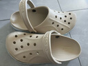 卡骆驰crocs洞洞鞋贝雅卡骆班轻便耐磨一脚蹬休闲鞋|205089 冬日白/彩色-1LI 43 (270mm) 实拍图
