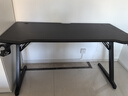 杰妮卡碳纤维电竞桌椅套装高端双人家用书桌游戏主播桌子办公台式电脑桌 【工学大师】星空膜手工弧面 140*70*75 实拍图