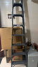 创硕 梯子工程梯货梯爬梯仓库梯人字梯梯架 八步梯-雅典黑加强加固款 实拍图