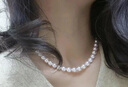 知尊【正圆几乎无暇】珍珠项链妈妈款母亲节生日礼物送人礼盒装 默认45cm（可定制长短） 珍珠大小约9-10mm 实拍图