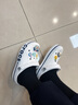 卡骆驰crocs洞洞鞋贝雅卡骆班轻便耐磨一脚蹬休闲鞋|205089 白/深蓝-126 40 (250mm) 实拍图