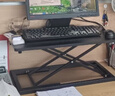甄严选升降电脑桌升降台立式办公书桌工作台显示器升降支架台式工作桌 【七档手动调节】曜石黑60CM 实拍图