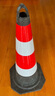 鼎通路橡胶路锥70cm道路反光锥雪糕筒禁止停车柱施工路障桩警示柱隔离墩京仓京配 实拍图