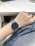 LOEGSINS手表男士 时尚商务全自动机械表镂空防水奢华男女腕表 L726女款本色蓝面送真皮表带 实拍图