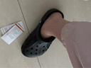 crocs卡骆驰洞洞鞋贝雅男鞋女鞋轻便耐磨一脚蹬拖鞋休闲鞋|10126 黑色-001 40 (250mm) 实拍图
