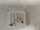 XUPING旭平首饰G合金精美一箭穿心项链女生送礼物精品日常通勤饰品 4号色白色 链长约40+5cm 实拍图