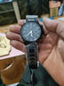 西铁城（CITIZEN）三眼计时防水光动能腕表商务运动休闲钢带/皮带男士手表 黑武士黑盘黑带男表CA0615-59E 实拍图