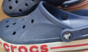 crocs卡骆驰洞洞鞋贝雅卡骆班轻便耐磨一脚蹬休闲鞋|205089 深蓝/辣椒红-4CC 40 (250mm) 实拍图