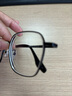 依视路（ESSILOR）男女款商务超轻镜框可配依视路镜片光学近视定制防蓝光平光眼镜 钛+金属-全框-4008BK-黑色 镜框+依视路膜岩高清1.60现片 实拍图