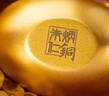 朱炳仁铜 一锭发财元宝工艺品实用创意艺术礼品车用卧室小摆件 一锭发财（小号1个） 实拍图