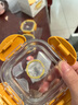 乐扣乐扣（LOCK&LOCK）婴儿耐热玻璃辅食盒儿童宝宝辅食碗可蒸煮冷冻保鲜盒260ML*3橙黄 实拍图