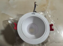 雷士（NVC）led筒灯客厅天花灯嵌入式铝材白色7瓦暖白开孔75-80mm【春华】 实拍图