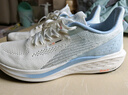 361°运动鞋男鞋飞鱼春夏季新品网面轻质透气撞色跑步鞋缓震耐磨体测鞋 羽毛白/冰河蓝【评价有礼】 43 实拍图