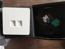 万级网线光纤插座面板 超六类万兆网络+光纤二合一二位双口移动光纤SC接口面板套装 1-41536白色 实拍图