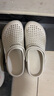 奥康（Aokang）洞洞鞋男士夏季踩屎感户外运动沙滩凉鞋厚底防滑透气不臭脚包头拖 白色 41 【标准码】 实拍图