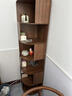 角柜转角柜墙角柜卧室靠墙落地三角置物架客厅角落边柜拐角储物柜 四层【田园色】40*40*118CM 实拍图