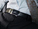 梦特娇男士皮带男士本命年红腰带男自动扣外黑内红生日婚礼新年礼物实用 实拍图