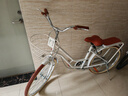 飞鸽（FG FLYING PIGEON）儿童自行车7-12岁自行车儿童单车小孩自行车成人通勤车自行车学生 标配珍珠白|单速|辐条轮+礼包 24寸适合150-170cm 实拍图