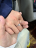 MZMZ铂金戒指女PT950白金结求订婚时尚气质钻戒情人节520礼物送女友 【就近仓直发/当次日达】轻奢天使之吻活口钻戒女 实拍图