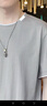 nasawassup短袖t恤男士夏季薄款棉潮流帅气百搭冰丝男装体恤上衣服 灰色 2XL （150-165斤） 实拍图