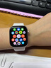 Apple/苹果 Watch Series 10 智能手表GPS款42毫米玫瑰金色铝金属表壳淡桃粉色运动型表带S/M MX1R3CH/B 实拍图