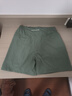 【可放手机】冰丝速干运动短裤跑步三分裤情侣款沙滩裤短裤运动裤 黑色+军绿 XL （推荐125-140斤） 实拍图