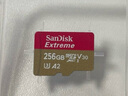 闪迪（SanDisk）256GB TF(MicroSD)内存卡 4K极速金卡A2 V30 U3行车记录仪 运动相机无人机 监控存储卡 读190MB/s 实拍图