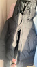 保姆鹅  儿童羽绒服宝宝中长款护脸加厚鸭绒外套防风保暖童装冬装 炭黑 120 实拍图