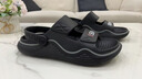 森馬凉鞋男士2025新款夏季防滑防臭踩屎感软底沙滩鞋户外开车休闲拖鞋 黑色 42 【41-42同码】 实拍图