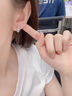 LnieerS999足银方形几何耳扣女小众设计高级感耳环养耳洞免摘耳钉银耳圈 几何耳扣【999足银】 实拍图