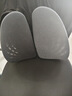皮尔卡丹（pierrecardin）人体工学腰垫腰靠 靠背办公室汽车学生椅子靠垫腰托腰椎靠背垫 灰 实拍图