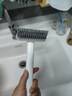ecoco意可可多功能无死角缝隙刷硬毛卫生间厕所刷地旋转小刷子瓷砖地缝清洁刷 【简约白/两个装】内嵌脏物夹 实拍图