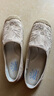 斯凯奇（Skechers）女鞋夏季渔夫鞋单鞋新中式蕾丝平底鞋浅口一脚蹬通勤鞋113025 实拍图