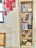 实木书架一体靠墙落地置物架松木窄缝柜家用收纳柜子客厅简易书柜 6层【免漆松木板】40x25x166CM 实拍图