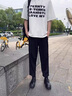 啄木鸟冰丝裤子男夏季薄款弹力速干高档休闲裤男大码透气户外运动直筒裤 黑色直筒+灰色直筒【2条装】 XL 【115-135斤】 实拍图