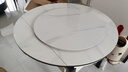 丰舍 餐桌 岩板实木餐桌椅组合现代简约家用小户型餐台可伸缩折叠饭桌 1.2米黑白色【雪山白岩板】 一桌六椅 实拍图